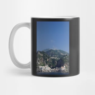 amalfi coast southwestern italy seaside town view from sea Mug